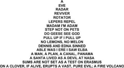 Palindrome Word Pyramid